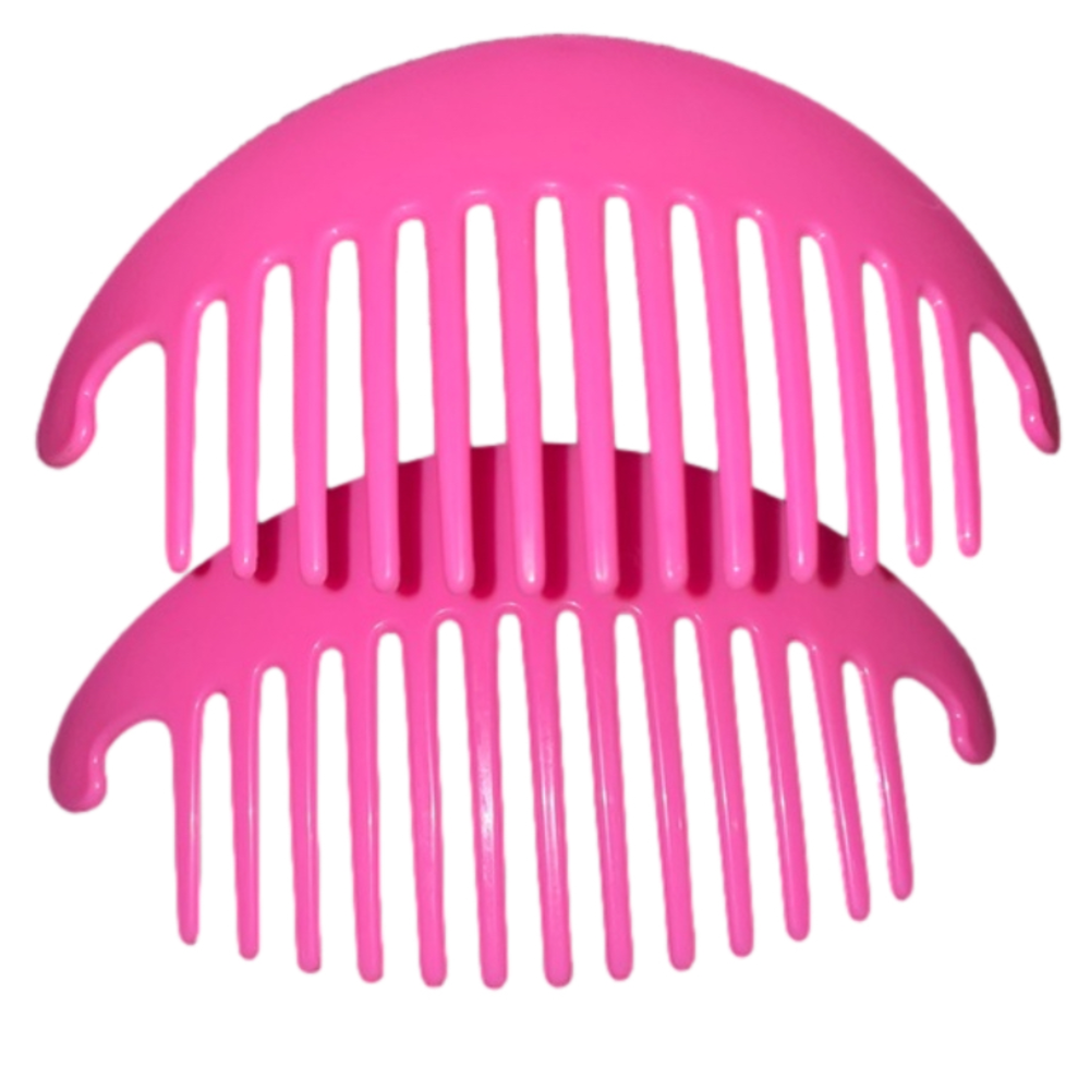 Set of two old fashioned 80’s hair combs Pink New